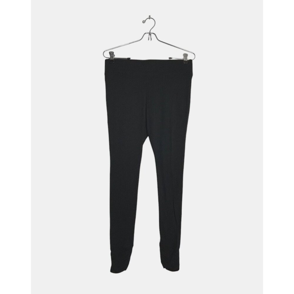 Shimera Women's High Waist Ruched Ankle Leggings in Black - Sz M